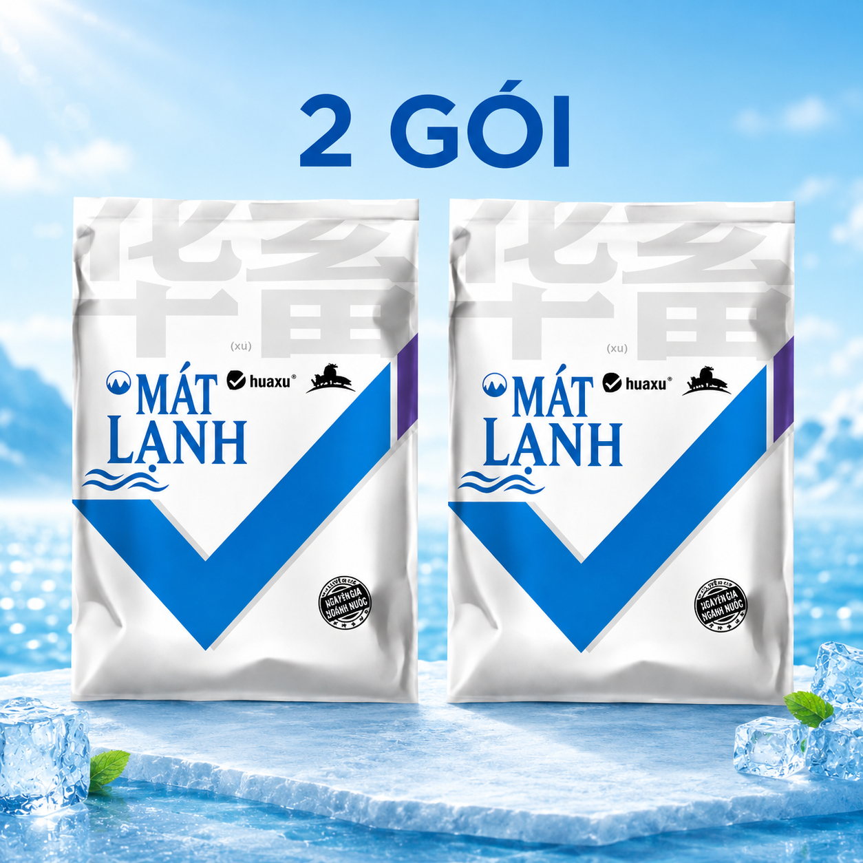 MÁT LẠNH Huaxu 500g - Hỗ Trợ Giảm Stress Nhiệt, Tiêu Hóa Tốt Cho Gia Súc Gia Cầm brand.pethealer