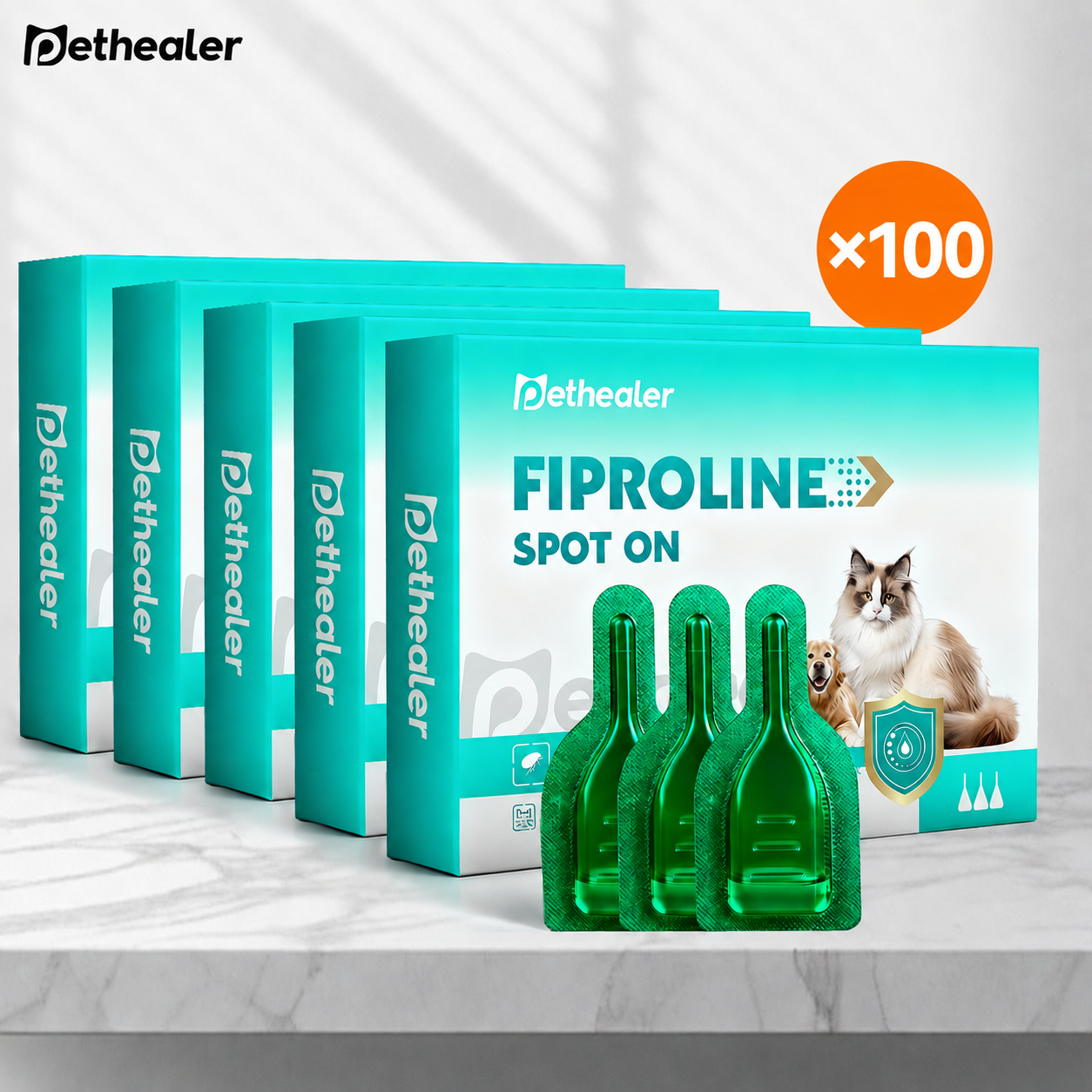 PETHEALER Spot On para Cães e Gatos brand.pethealer