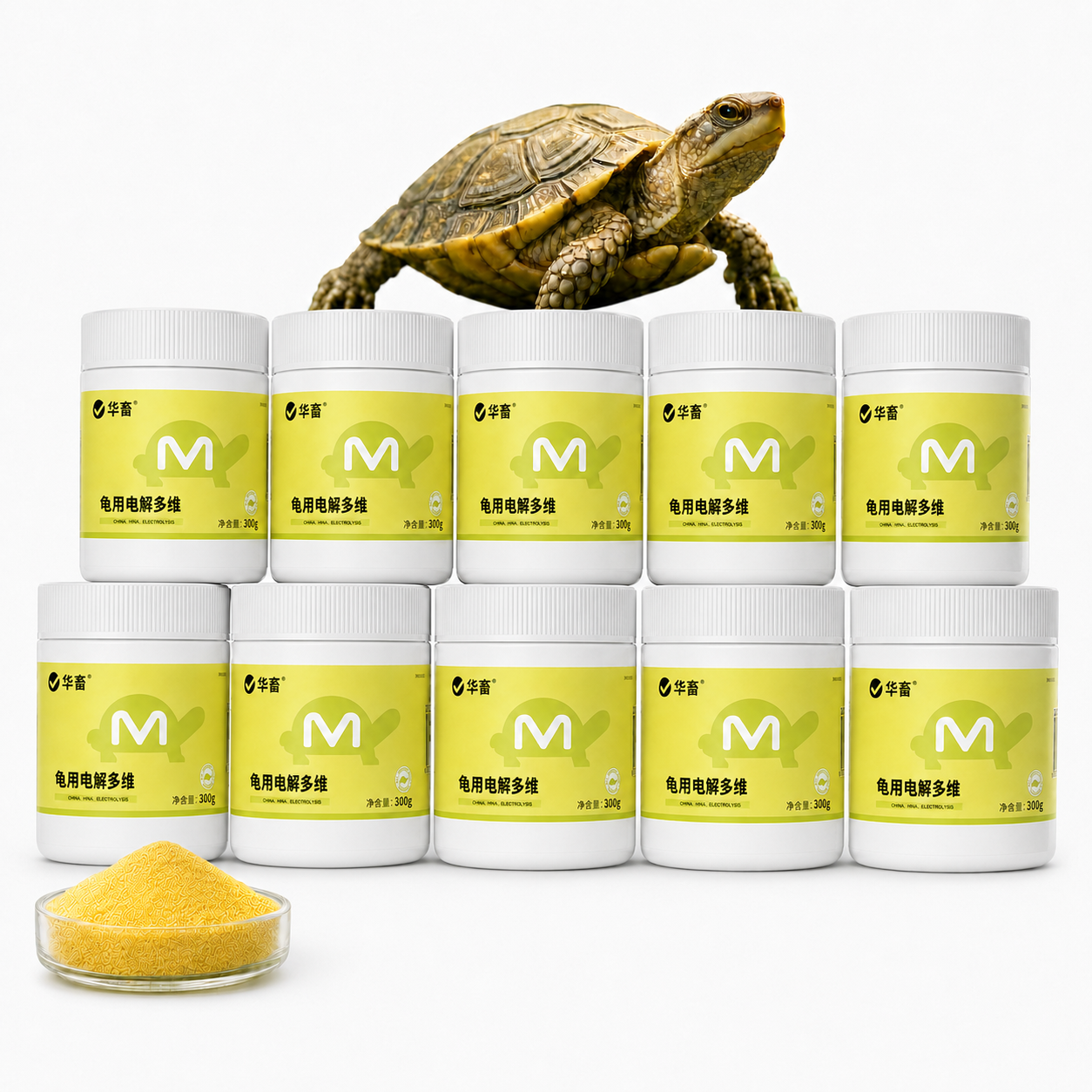 Bột Điện Giải Đa Vitamin Cho Rùa 300g - Pha Nước Hoặc Trộn Thức Ăn, Hỗ Trợ Ăn Ngon & Bổ Sung Dinh Dưỡng brand.pethealer