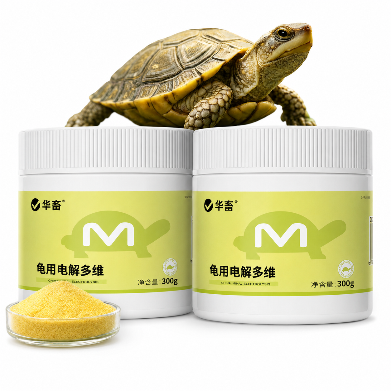 Bột Điện Giải Đa Vitamin Cho Rùa 300g - Pha Nước Hoặc Trộn Thức Ăn, Hỗ Trợ Ăn Ngon & Bổ Sung Dinh Dưỡng brand.pethealer