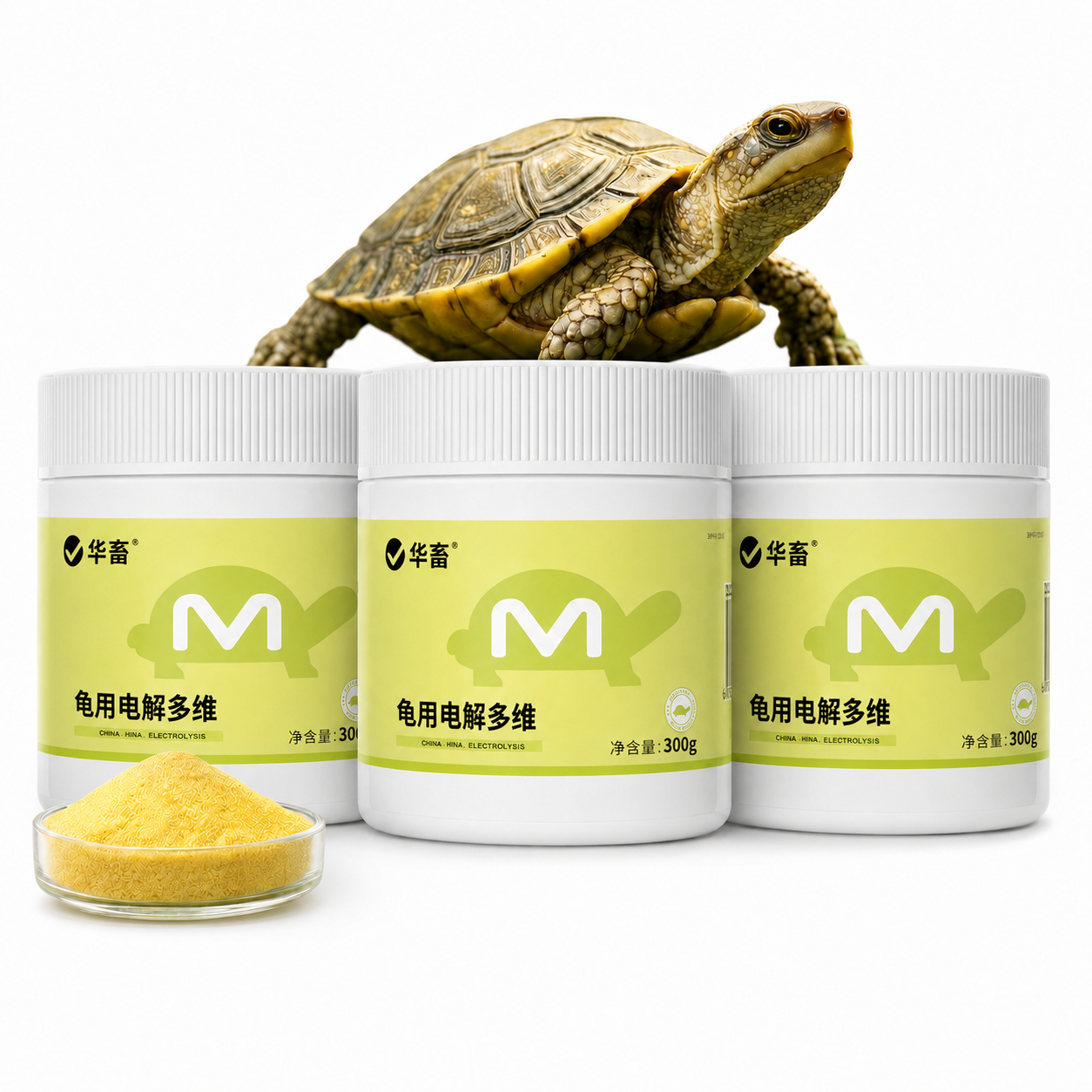 Bột Điện Giải Đa Vitamin Cho Rùa 300g - Pha Nước Hoặc Trộn Thức Ăn, Hỗ Trợ Ăn Ngon & Bổ Sung Dinh Dưỡng brand.pethealer