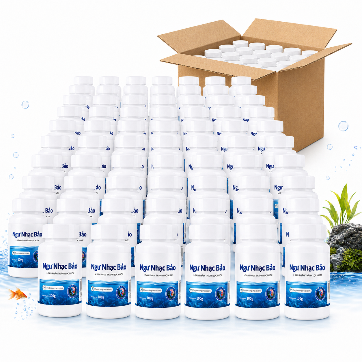 Bột Khử Clo Và Xử Lý Nước Hồ Cá Cảnh 100g - Giúp Làm Sạch Nước, Ổn Định Môi Trường Nước brand.pethealer