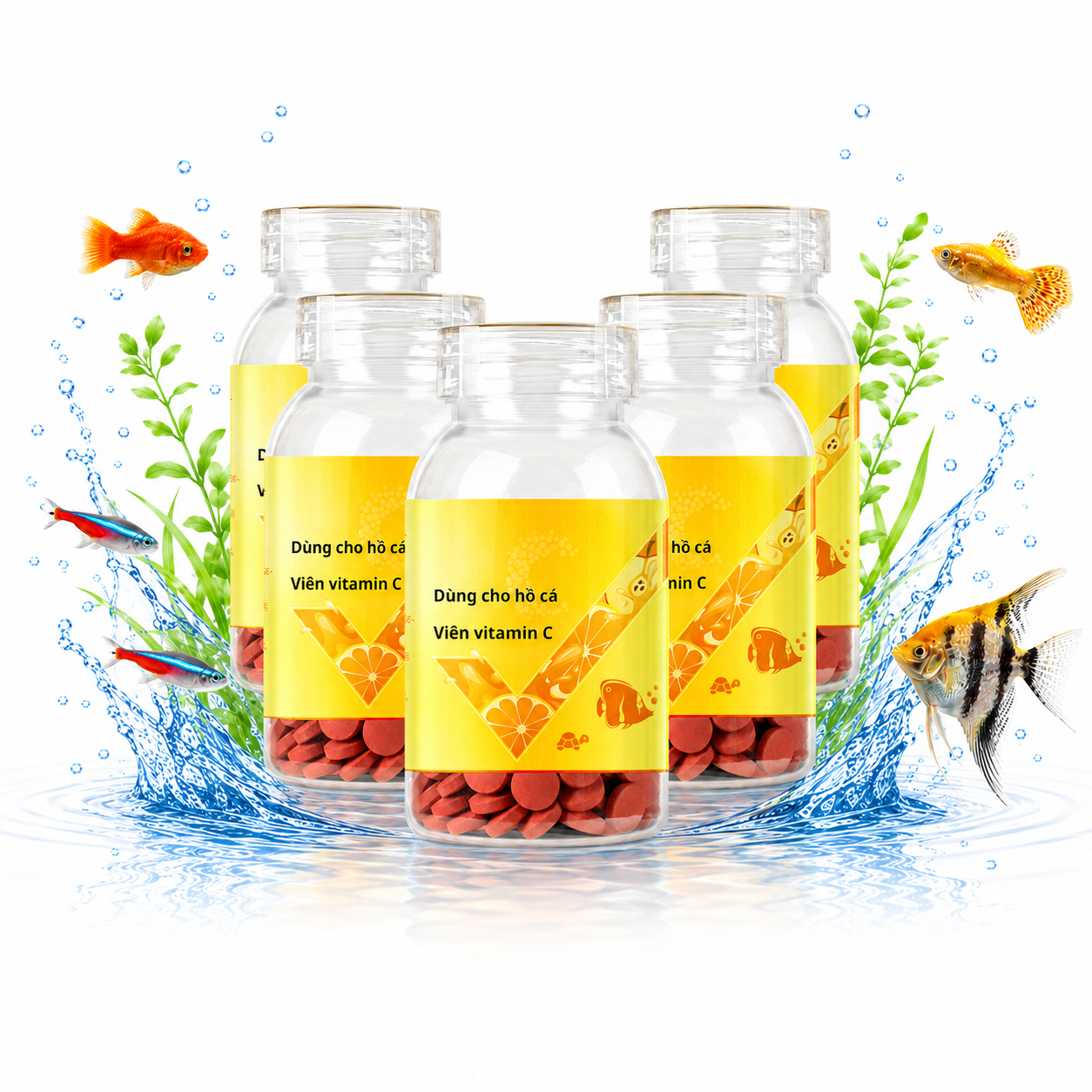 Viên Vitamin C Cho Cá Cảnh - Hỗ Trợ Giảm Stress, Ổn Định Nước Và Bổ Sung Dinh Dưỡng brand.pethealer