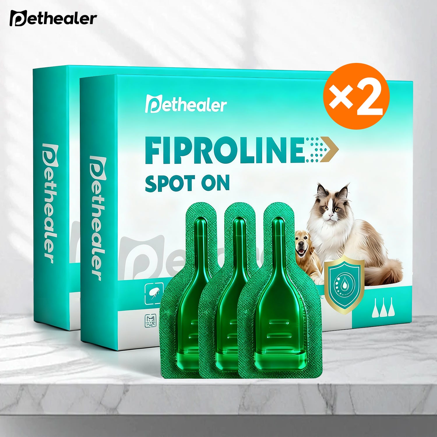 PETHEALER Spot On para Cães e Gatos brand.pethealer