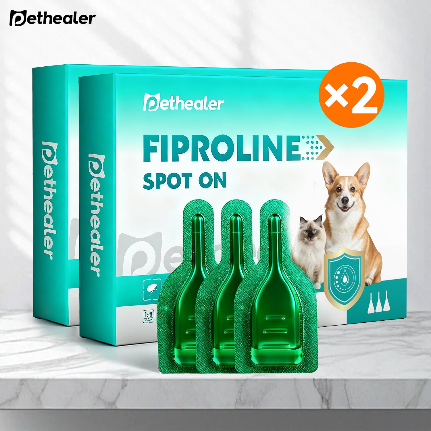 PETHEALER Spot On para Cães e Gatos brand.pethealer