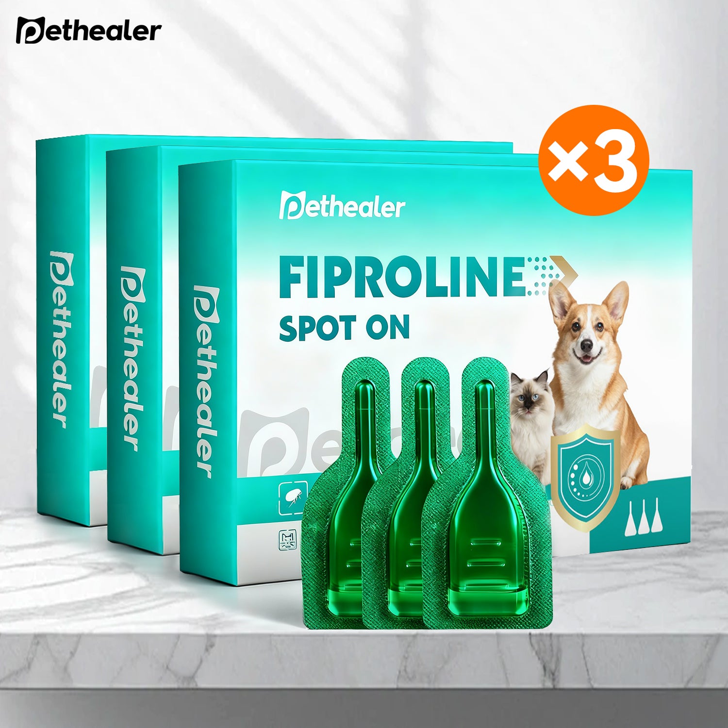 PETHEALER Spot On para Cães e Gatos brand.pethealer